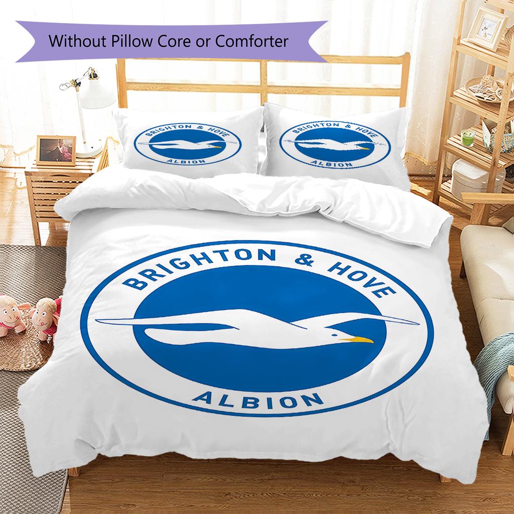 Brighton Pattern Bedding,Quilt Set Quilt Cover Pillowcase Home Birthday Gift (1 * Duvet Cover + 2 * Pillowcase, Without Core)
