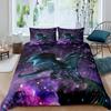 Boys Dragon Comforter Cover Queen Queen Full Size Colorful Dragon With Wing Bedding Set Trippy Magical Animal Duvet Cover Set
