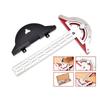Woodworkers Edge Rule Stainless Steel Clear Scale Angle Measurement Tool 10 Inch