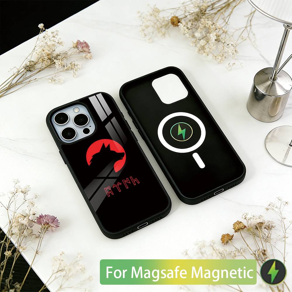 Turk Wolf Phone Case For iPhone17,16,15,14,13,12,11 Plus,Pro Magnetic For Magsafe Wireless Charging