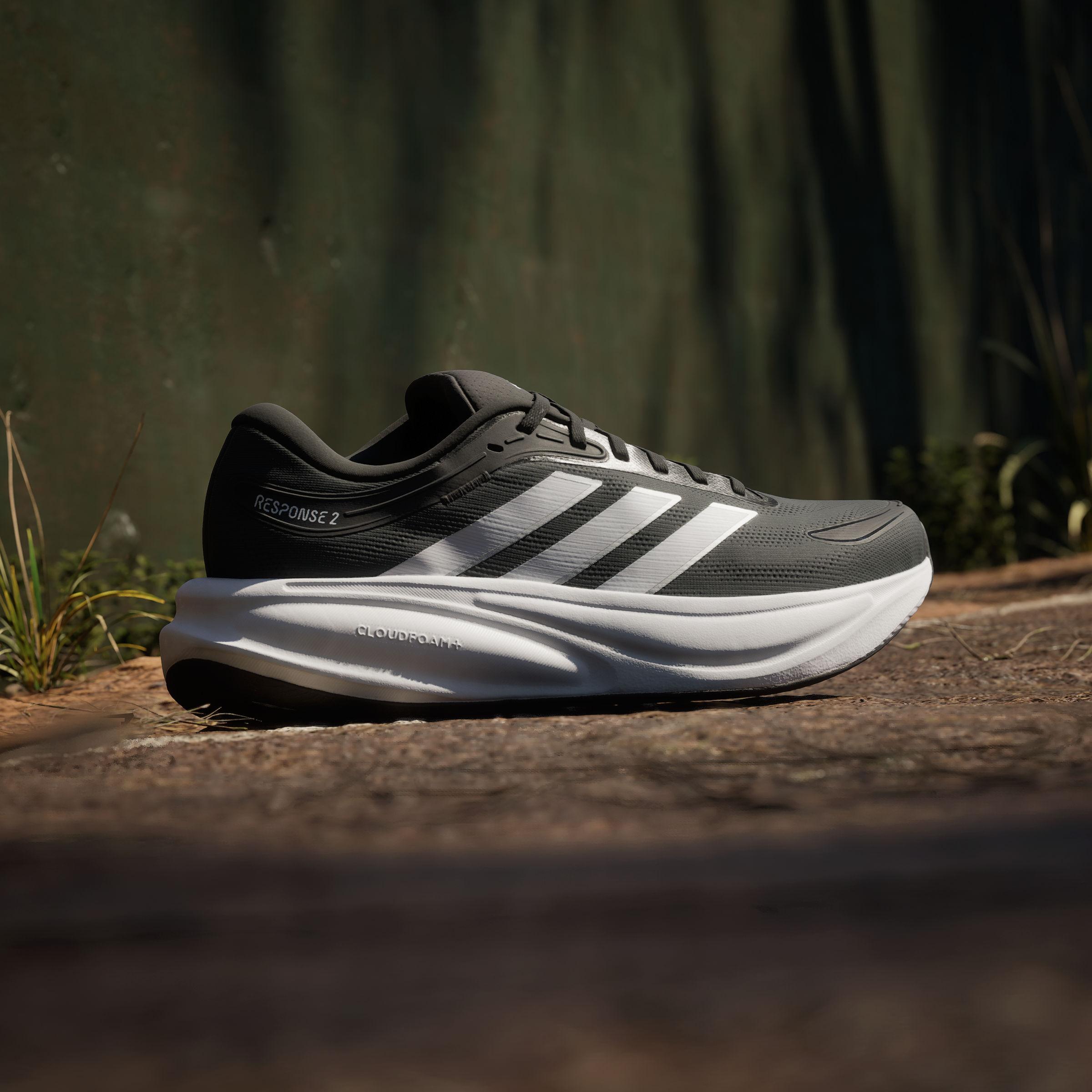 adidas Response 2  Core Black Cloud White Matte Silver  44