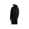 Emporio Armani Velvet Eagle Logo Cotton Stretch Fitted Long Sleeve Hoodie Men Hoodies Black EM001065-AF10013-UC001