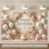 1 piece of 2D Flat Banner, polyester background banner for birthday party decoration scene, durable fabric