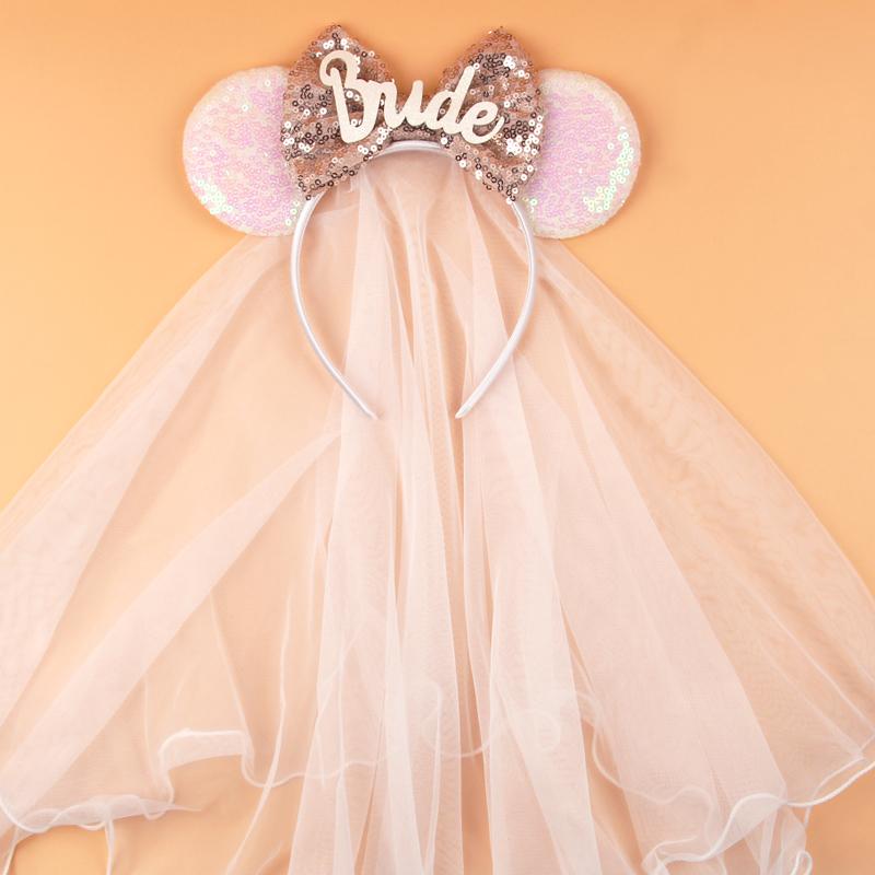 Disney Glänzendes Schloss Mausohren Stirnband Jungen Mädchen Festival Party Cosplay Haarband Frauen DIY Haarschmuck Cartoon Geschenk