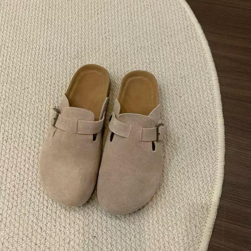 Tamanho Grande Tamancos Clássicos de Cortiça Camurça Chinelos Moda Mulheres Homens Mules Exterior Antiderrapante Tamancos de Cortiça Chinelos Com Fivela Ajustável