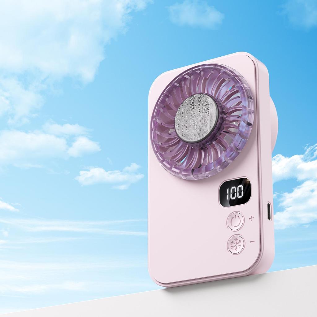 Ice Pack Portable High-Speed Cooling Fan for Outdoor & Home Use, Large Fan with Customizable Logo