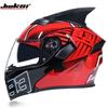 JIEKAI Flip-Up Motorcycle Helmet Women Couples Dual Lens Full Face Scooter Riding ABS Material