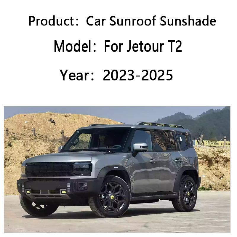 For Jetour T2 Traveller Shanhai T2 2023~2025 Skylight Sunshade Sunroof Electrostatic Adsorption Visor Sun Protection Accessories