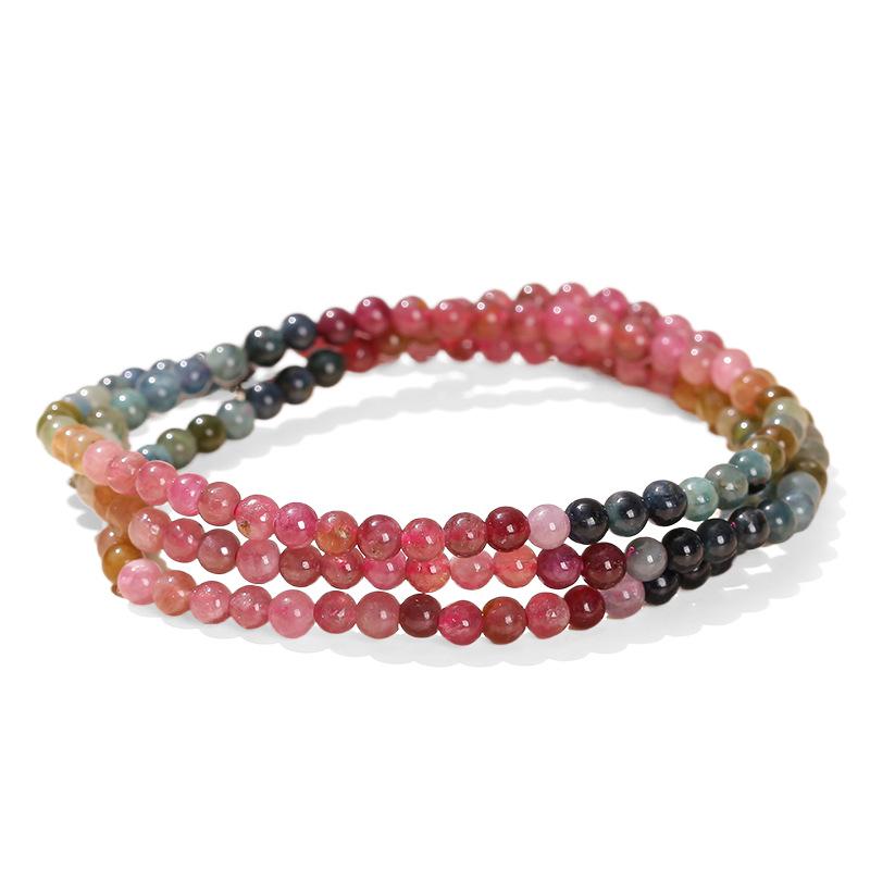 Jingde Natuurlijke Kristal Meerrijige 4mm Stenen Kralen Armband Collectie Cadeau