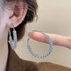 European and American Exaggerated 111 Silver Needle Light Luxury High-end Earrings, Fashionable Personalized Design Earrings Geometric Earrings