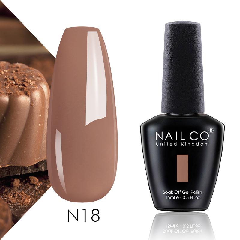 NAILCO 15ml Autumn Winter Brown Coffee Gel Nail Polish Design Nail Art Khaki Nude Color Series Glitter Manicure Set UV Nails Gel