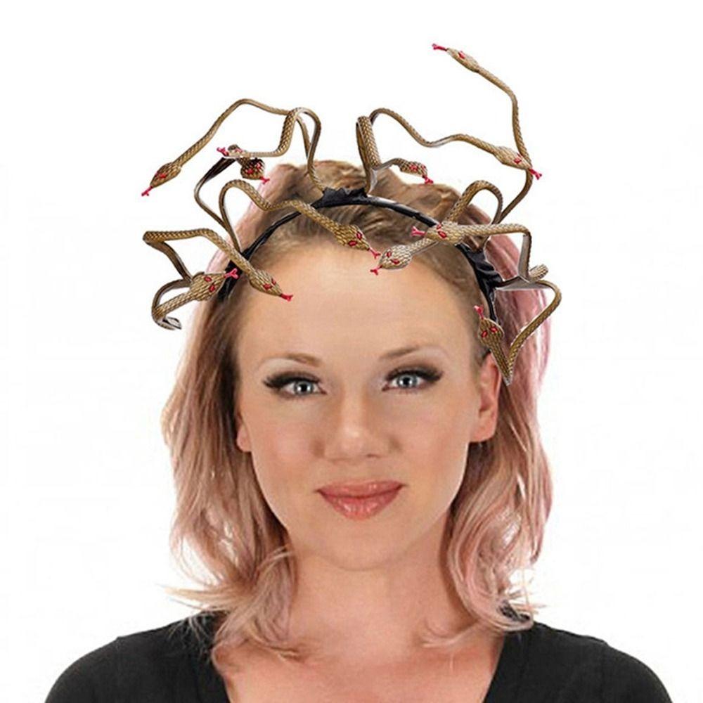 PVC Snake Halloween Headband Hairband Halloween Party Decorations  Photo Props