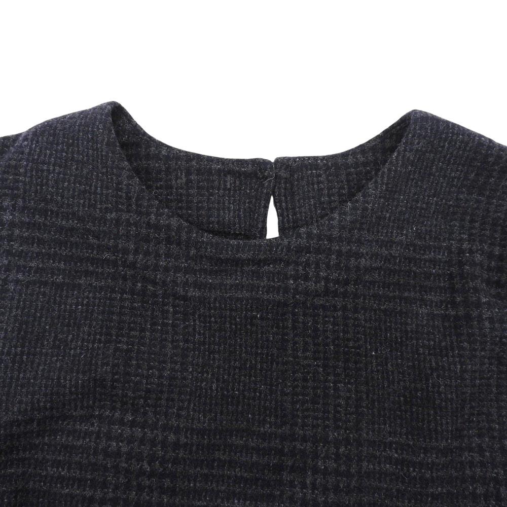 45R Beautiful wool tweed stretch dress, women's, navy, size 3, item number 5105030 dress 36 NavyUsed