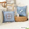 Simple Retro Cushion Cover Natural Linen Organic Fabric DoubleSided Printing Couch Pillow Covers Home Decor