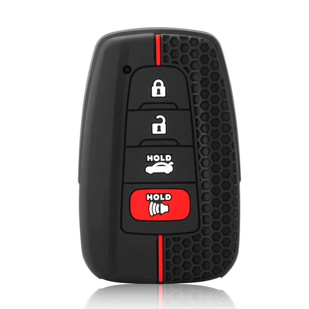 Silicone Car Key Case Cover Protector For Toyota Highlander Corolla Prius RAV4 Camry Avalon C-HR GT86