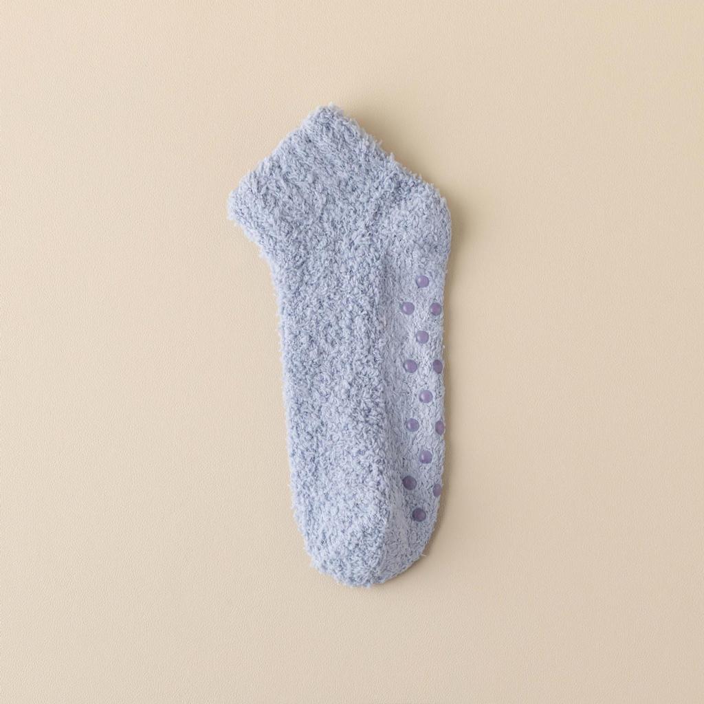 Damen Winter Dick Warm Rutschfest Korallenfleece Mittelhohe Socken