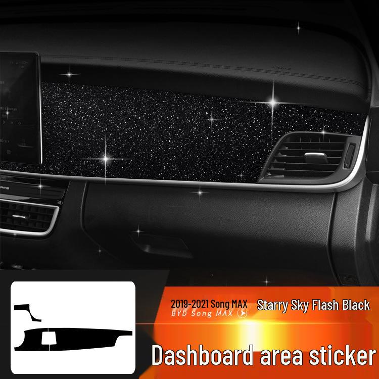 Starry Sky Center Console Film for 17-21 BYD Song Max Interior Decor