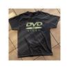 Vintage DVD Logo abgetragenes T-Shirt Retro-Stil Rundhals-T-Shirt mit hellgrünem Aufdruck perfekt für lässige Ausflüge