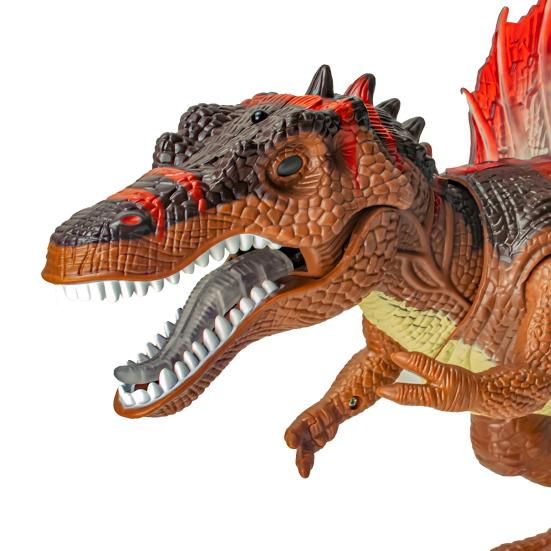 Kids Electric Dinosaur Toy Roaring Walking Remote Control Spinosaurus Toy with Light Sound Toddlers Boys Girls Educational Simulated Dino Model Toy