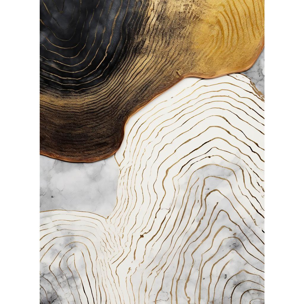 Golden Elegance Golden Elegance, 50X70 Cm, Unframed, Premium Canvas On Stretcher