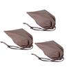 Nylon Drawstring Bag Waterproof Dustproof Storage Bags for Shoes Clothes OrganizerCoffee