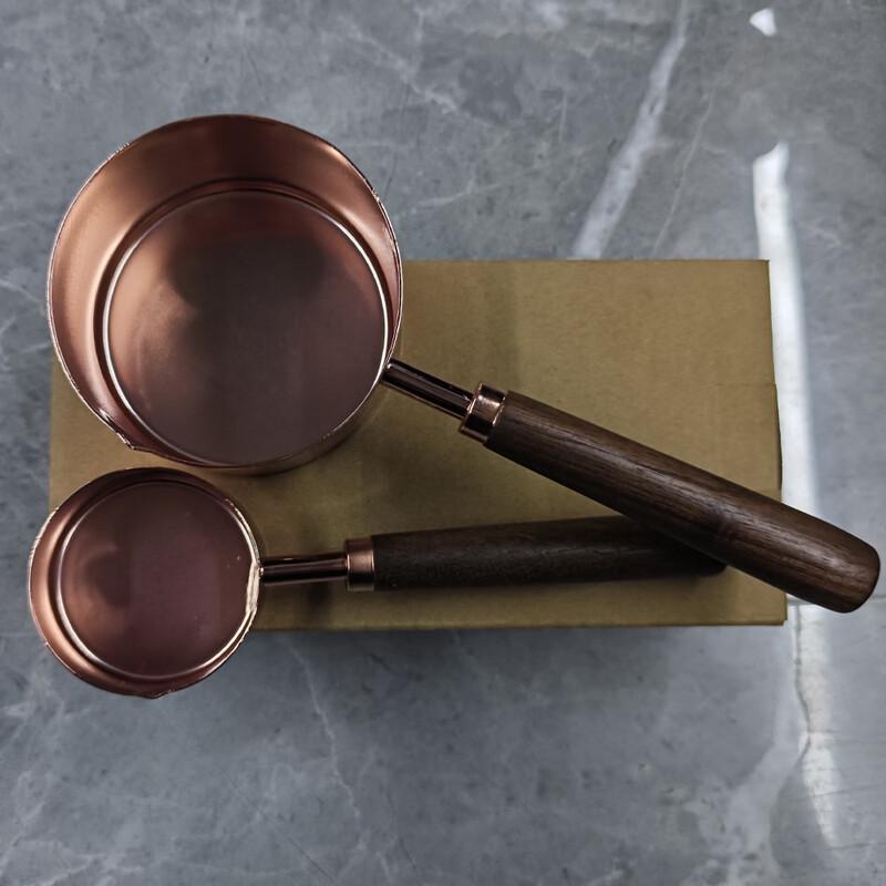 Stainless Steel Measuring Spoon and Cup Set with Wooden Handle