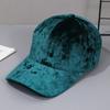 Autumn Winter Hats For Men Women Velvet Baseball Cap Unisex Curved Brim Casual Hat, Soft Adjustable Snapback