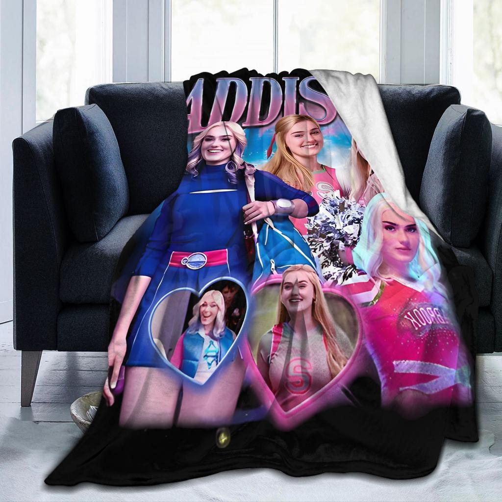 Zombies 4 Dawn of the Vampires Knitted Blankets Flannel Addison Bootleg Lightweight Throw Blankets Travel Home Couch Thin Quilt