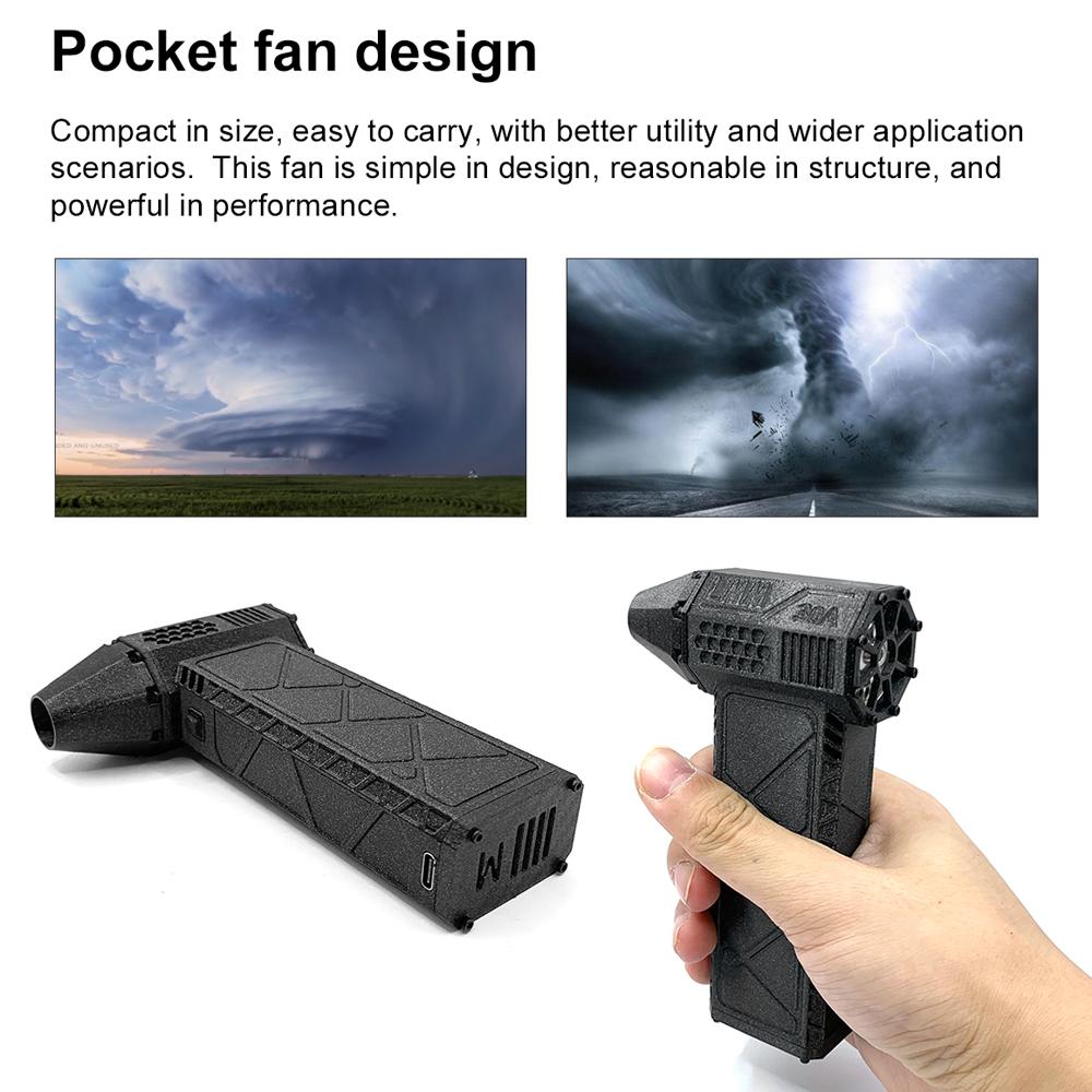 28.8mm Brushless Motor   Silent High Power 110,000RPM TurboFan Dust Blower Cleaning Tool Type-C Interface Support PD Fast Recharging Protocol