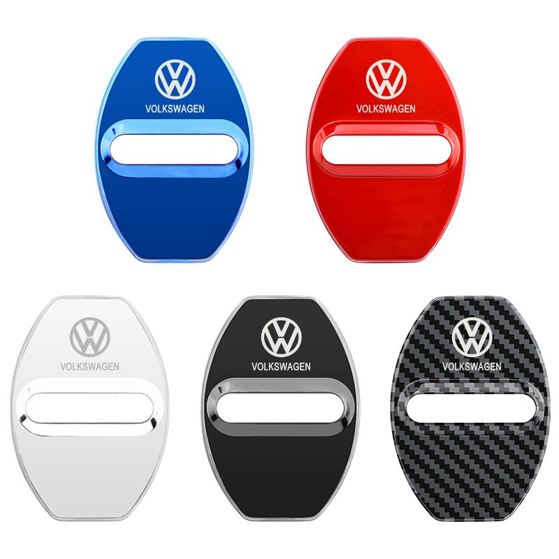 2026 Heiß Für Volkswagen VW 4 Stück/Set Mode Edelstahl Autoabdeckungen Türschloss Schutzabdeckung Für Volkswagen VW Golf Tiguan