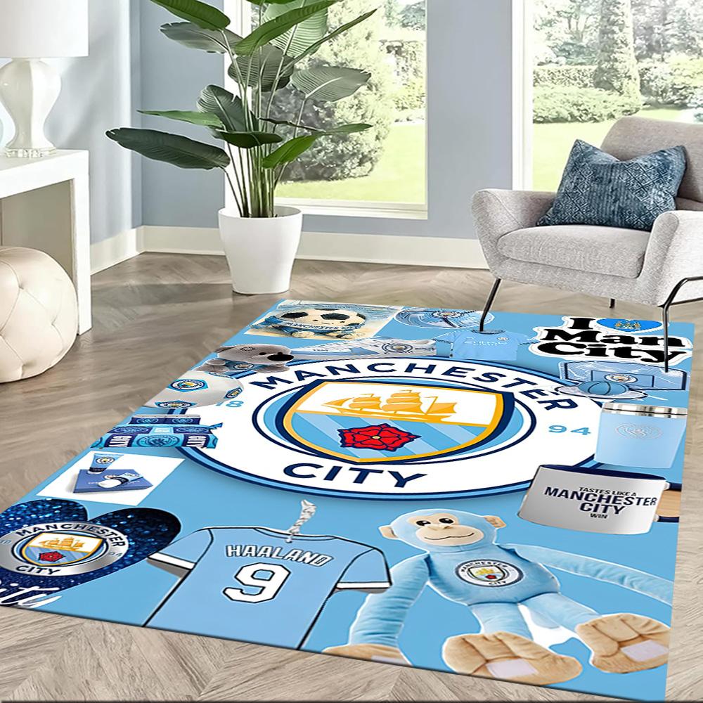 Manchester City Floor Rug Office Rug Perfect For Kitchen Dormitory Study Room Decorate Room Antislip Rug Office Home Decor Wedding Party Gift