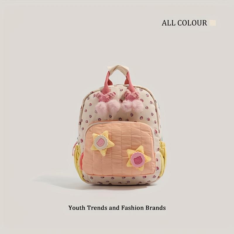 

Модная стильная холщовая сумка на плечо с принтом клубники, мини-рюкзак