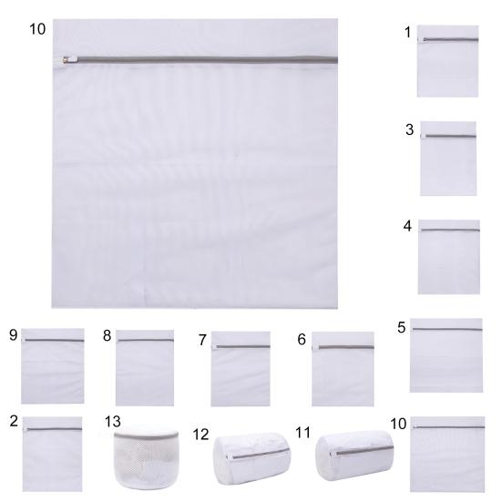 Laundry Bag Eco-friendly Grid Design Polyester Clothes Washing Mesh Bag for Home