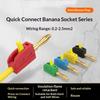 32A 3/4Mm Banana Plug Solderless Quick Connect High Current Gold-Plated Banana Connectors Audio Copper Speakers Amplifier