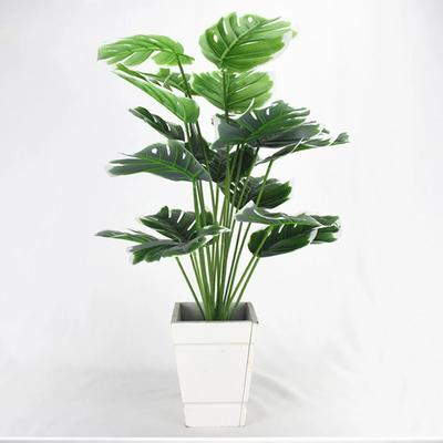 Yapay Bitkiler Yeşil Palmiye Yaprakları Monstera Ev Bahçe Oturma Odası Yatak Odası Balkon Dekorasyonu Tropikal Plastik Sahte Bitki Uzun