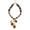 Stainless Steel Heart-shaped Flower Necklace for Women Simple Fashion Neck Jewelry Party Gift New Style