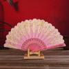 Folding Plastic Gold Powder Craft Hot Stamping Photo Prop Tool Hand Held Fan Folding Fan Dance Fan