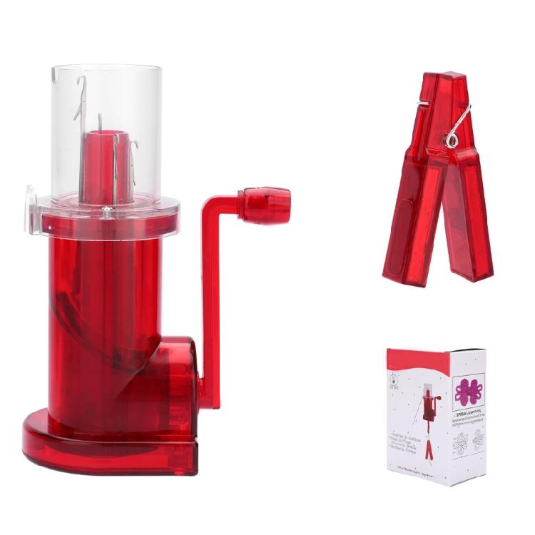 

Hand Operated Knitting Machine Hand Coil Knitting Machine DIY Craft Bracelet Weaving Tool Sewing Accessories червоний