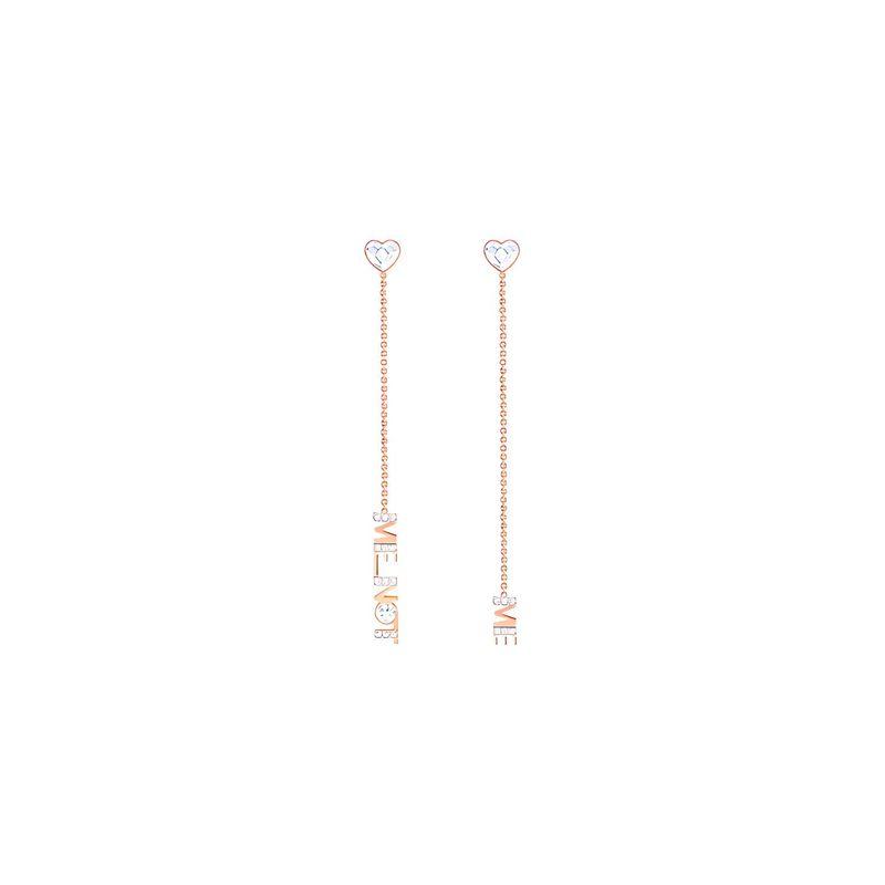 Swarovski Melt Your Heart Romantische Verspielte Ohrringe Damenohrringe Weiß 5446016 White white
