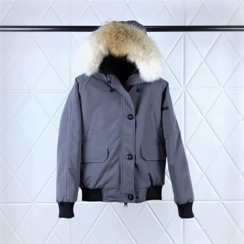 Chilliwack goose down jacket bomber jacket women's hooded short coat