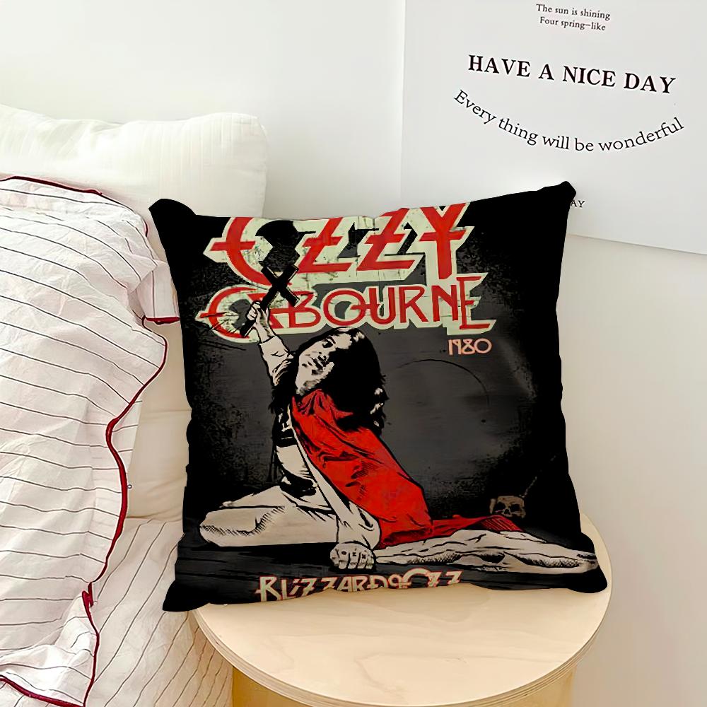 Classic Singer Ozzy O-Osbourne Cool cushion cover Soft Cushion Cases for Farmhouse Sofa Decor Home Decorations and Protector
