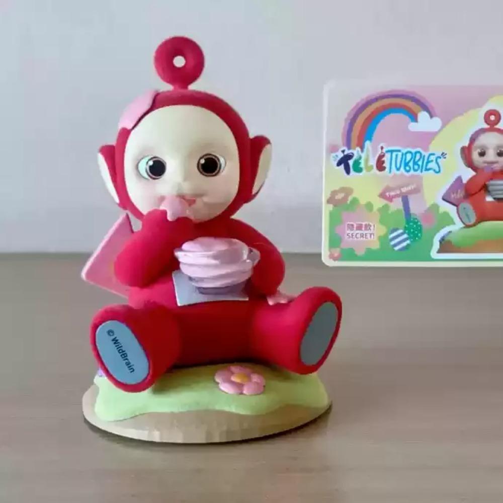 Originale Miniso Teletubbies Baby Reiseserie Blind Box Figuren Kreatives Kinderspielzeug Überraschungsgeschenke Auto Dekorative Ornamente