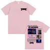 Rapper Cano Triana Tour Album 2025 Printed Tshirts for Unisex Unisex Harajuku Hip Hop Street Tshirt Casual Cotton Oversized T Shirt