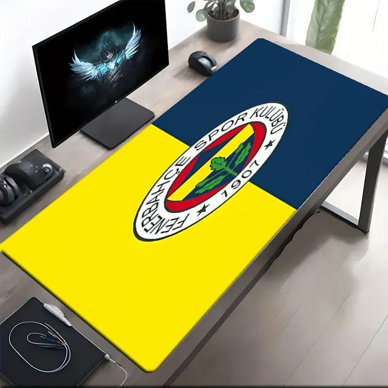 Fenerbahce Thema Mauspads, Rutschfeste Gummiunterlage, Multifunktionales Büro- & Heimdekor, Perfekt zur Personalisierung des Arbeitsplatzes.