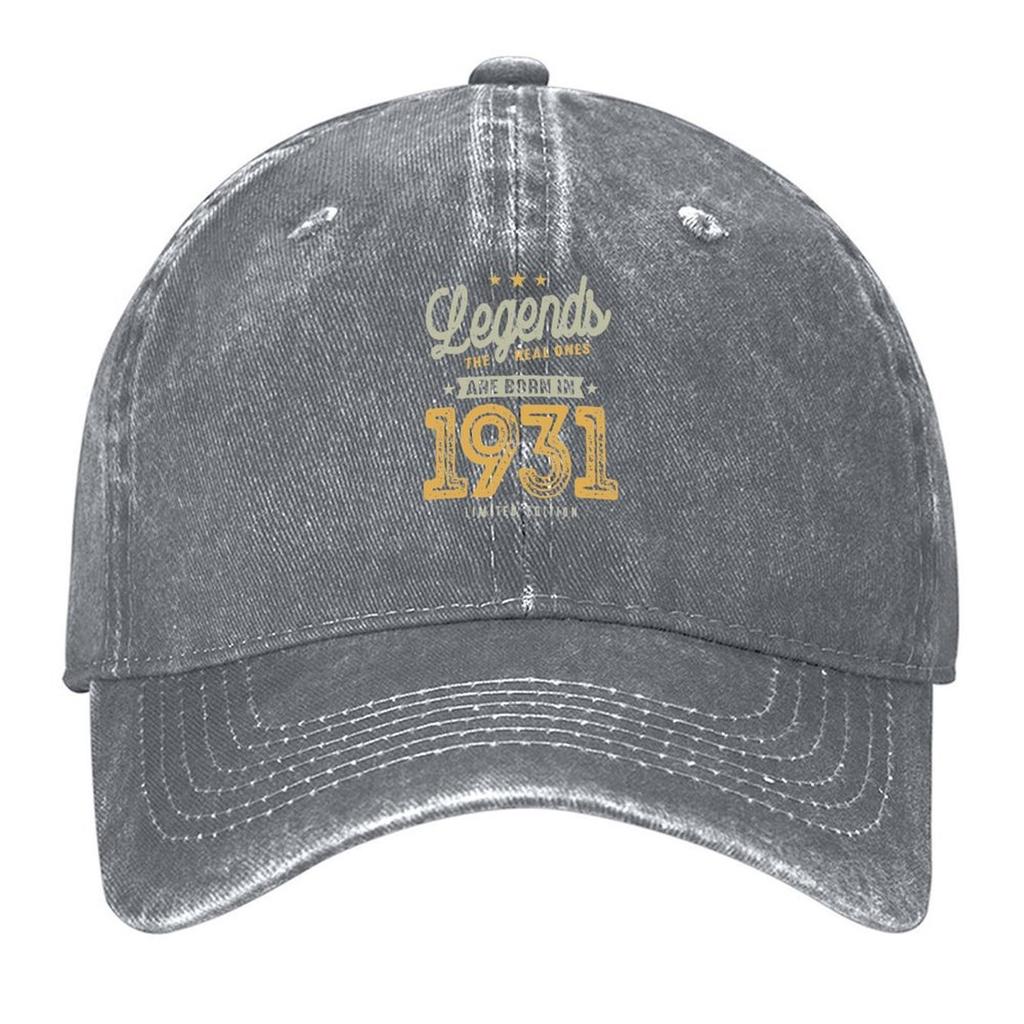 2026 Legends Born In 1931 - 91st Birthday Retro Classic Baseball Cap Beach Outing Golf Cap Fishing Cap Hip Hop Male Women's