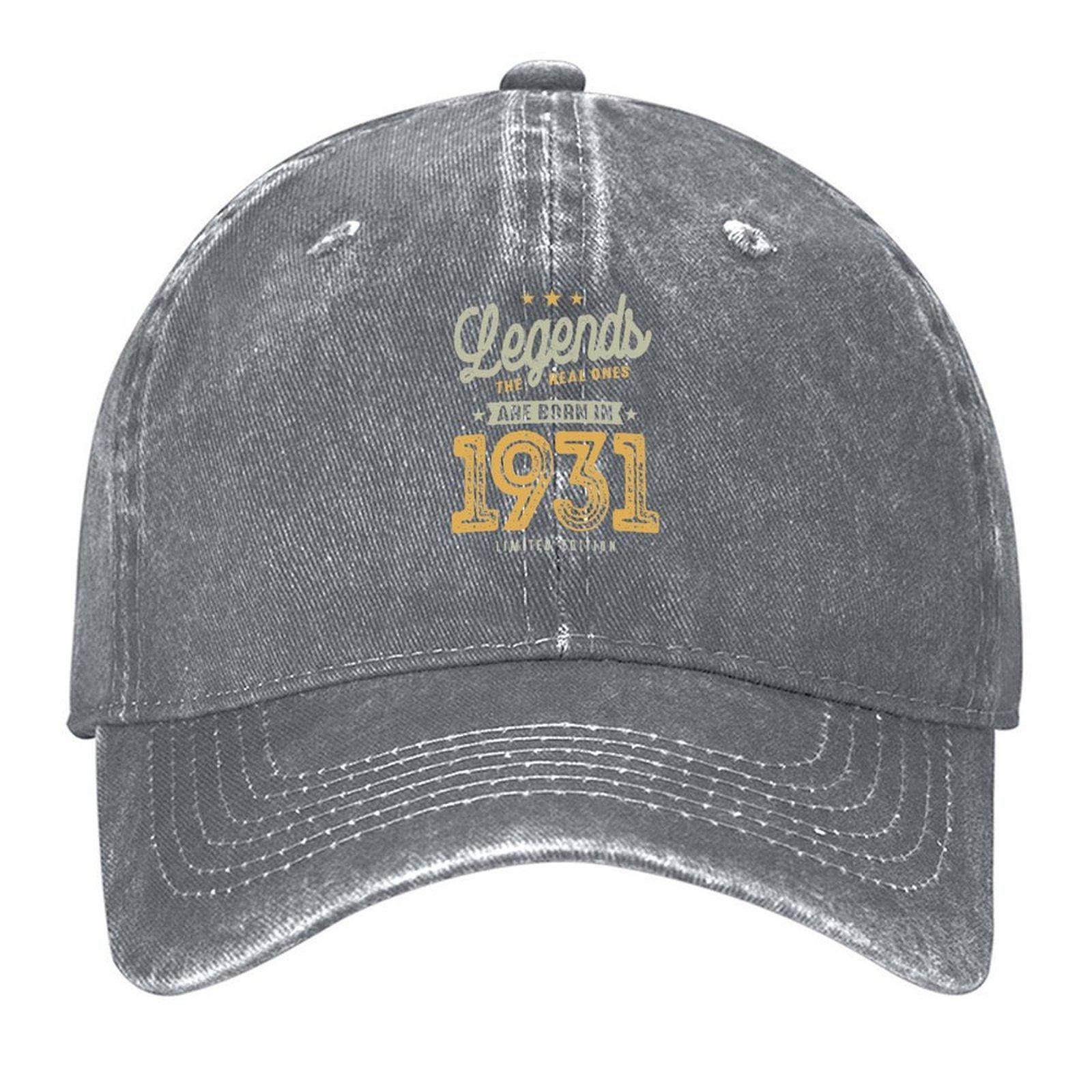 

2026 Legends Born In 1931 - 91st Birthday Retro Classic Baseball Cap Beach Outing Golf Cap Fishing Cap Hip Hop Male Women s