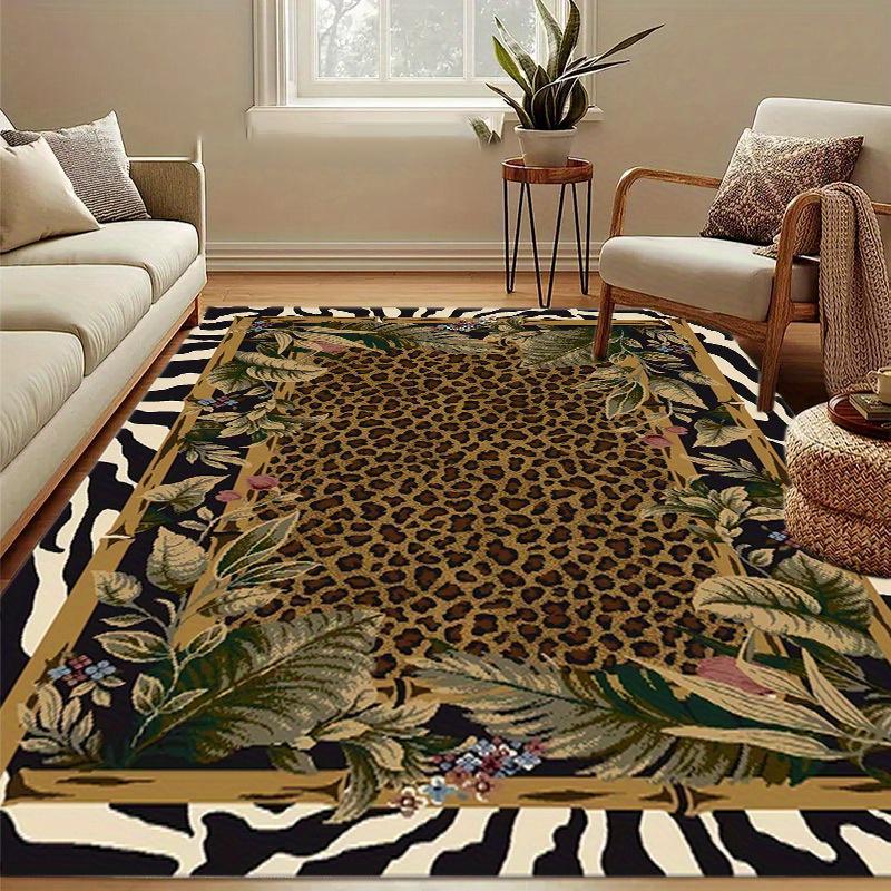 Christmas Area Mat Large Mat with Festive Snowflake and Holiday for Living Room Kitchen Holiday Mat Winter Floor Mat Decorations