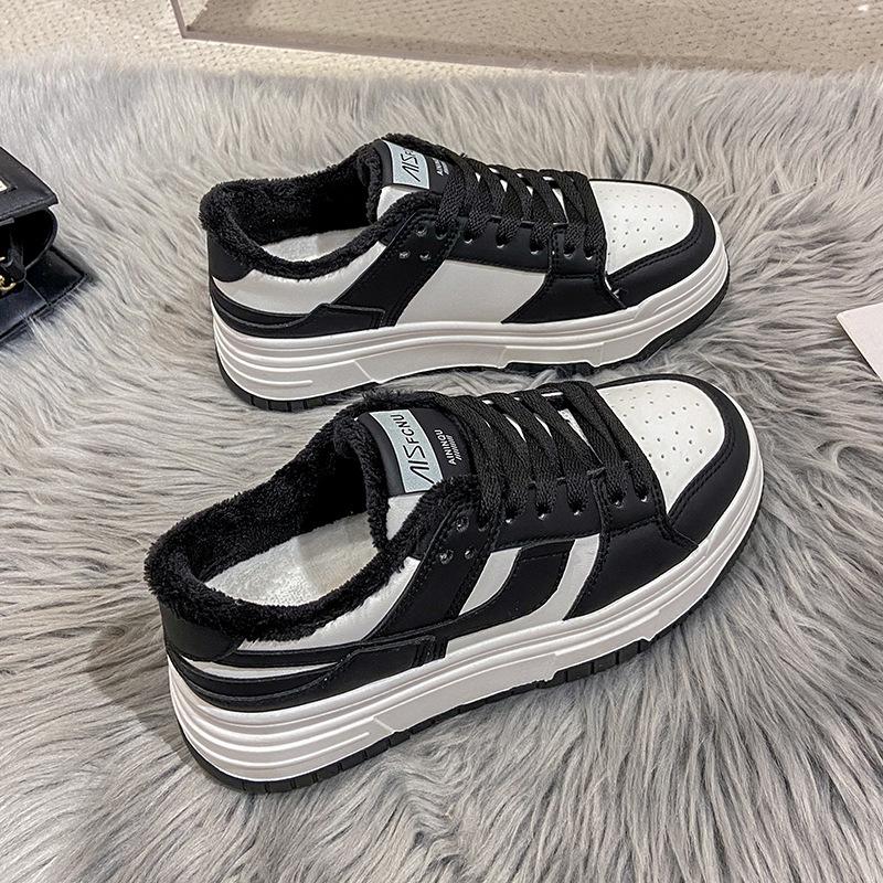 Koreansk versjon av små hvite sko Dame Vår Nye Student Board Sko Dame Tykksålede Muffin Sko Allsidige Fritidssko