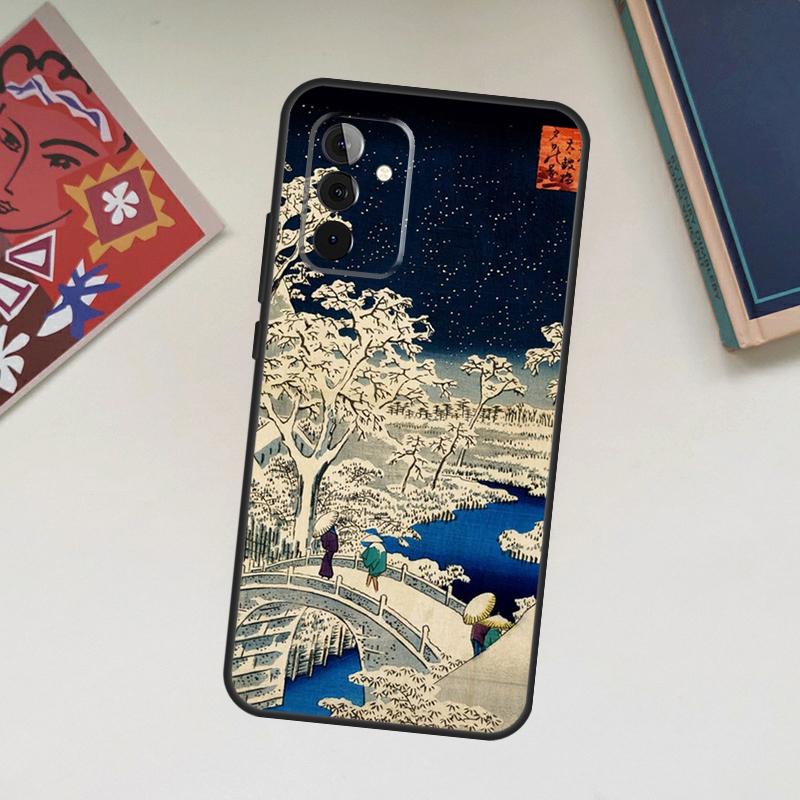 Japanese Style Ukiyo-e Art Case For Samsung Galaxy A13 A53 A33 A23 A06 A56 A16 A36 A55 A35 A17 A54 A34 A14 A52 A32 A15