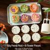 Mid-Autumn Mooncake Press - Flower Ice Skin Mold for Pastry & Mung Bean Cake